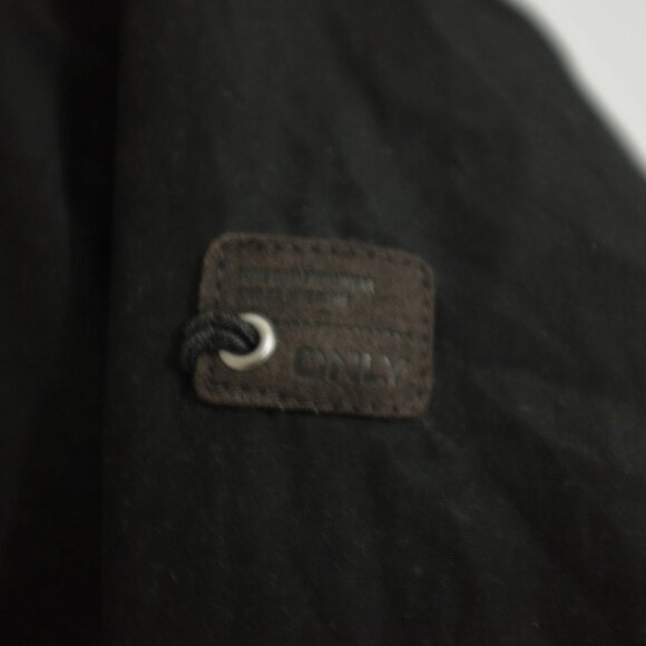 COPY - Only black hoodie sherpa lined bomber jacket size S - Picture 6 of 11